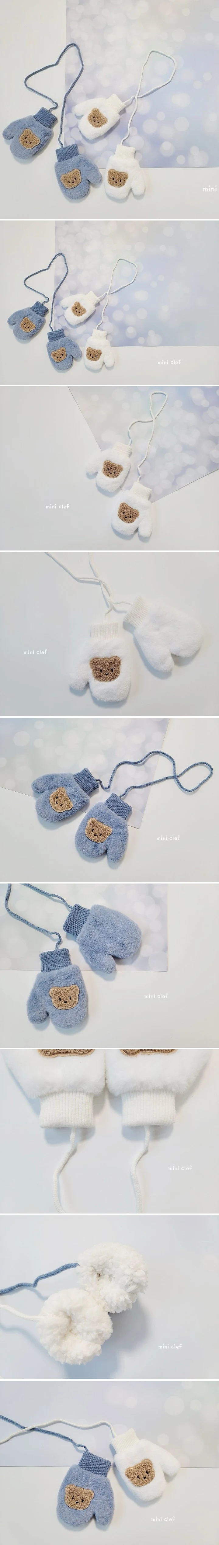 Dominico - Korean Children Fashion - #littlefashionista - Snow Bear Gloves