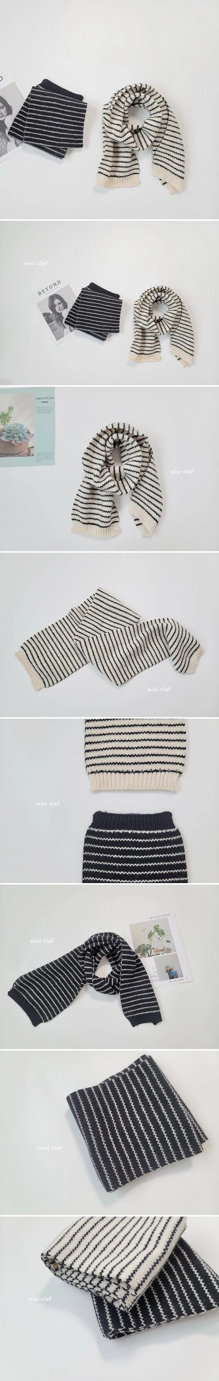 Dominico - Korean Children Fashion - #prettylittlegirls - Stripe Muffler