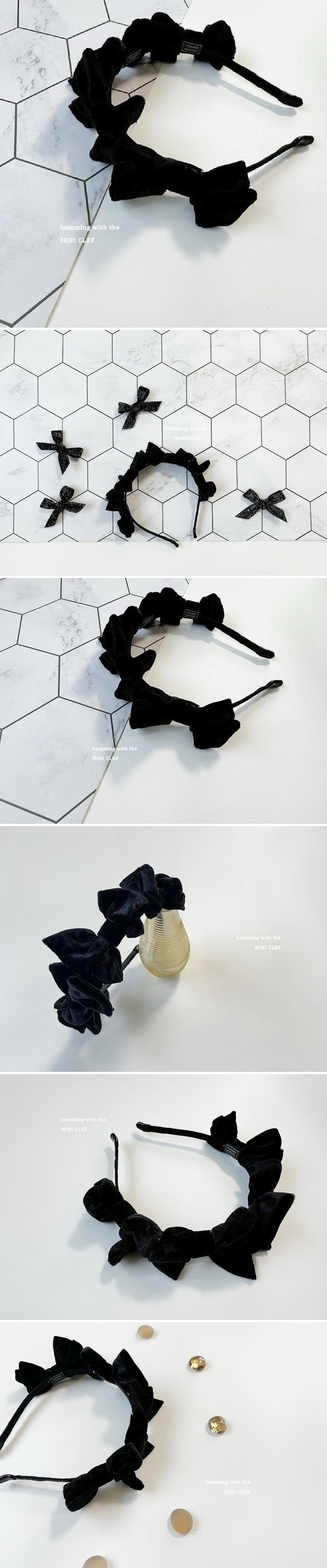 Dominico - Korean Children Fashion - #stylishchildhood - Black Ribbon Headband