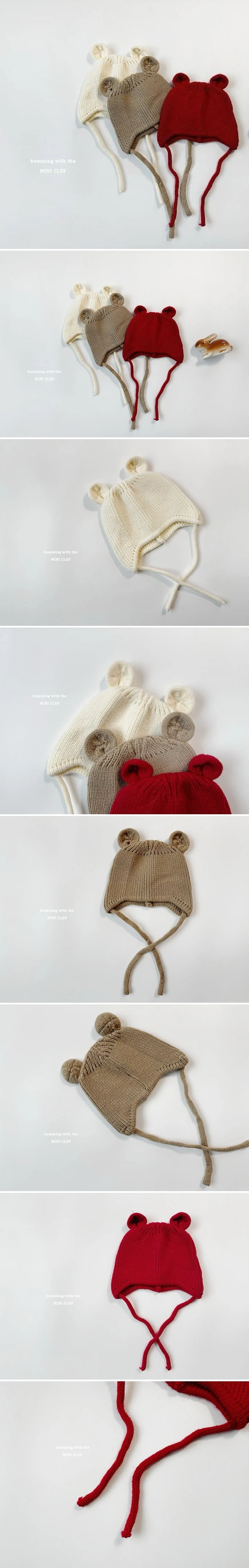 Dominico - Korean Children Fashion - #todddlerfashion - Bear Ear Hat