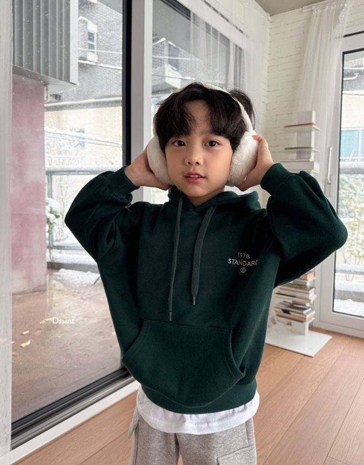 Dsaint - Korean Children Fashion - #childofig - D Logo Fleece Standard Hoodie - 12