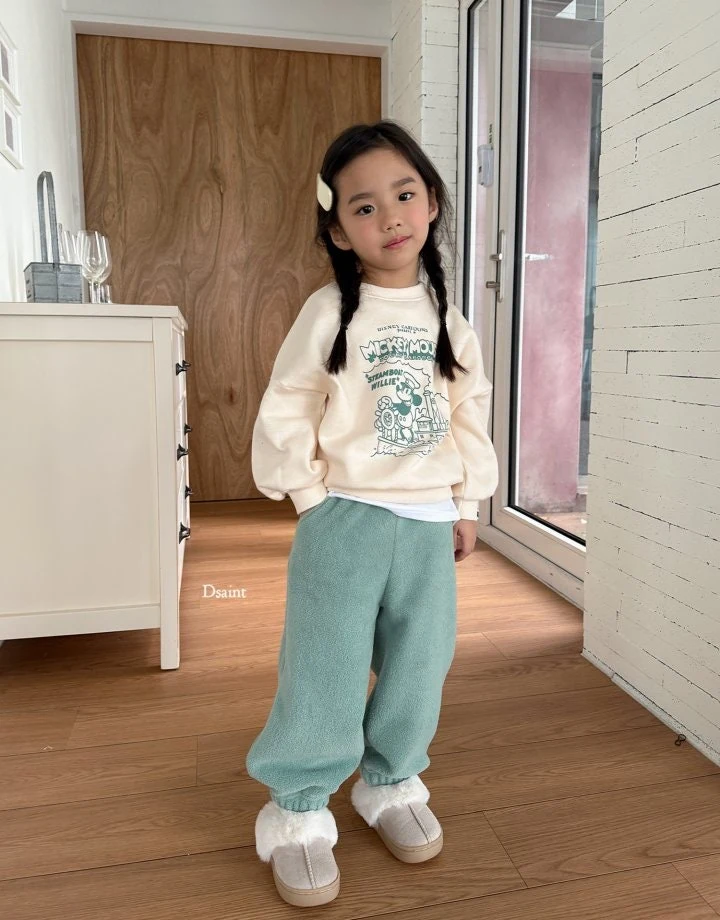 Dsaint - Korean Children Fashion - #childofig - Cotton Candy Double-sided Fleece Pants - 10