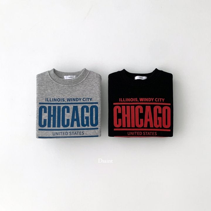 Dsaint - Korean Children Fashion - #childrensboutique - Chicago Fleece Sweatshirts - 2