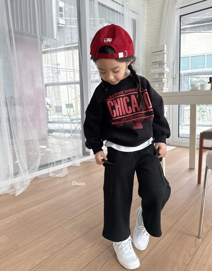 Dsaint - Korean Children Fashion - #childrensboutique - Fit Fleece Wide Cargo Pants - 11