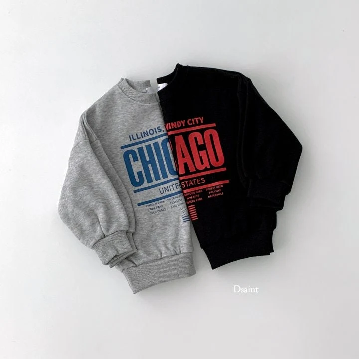 Dsaint - Korean Children Fashion - #designkidswear - Chicago Fleece Sweatshirts - 3