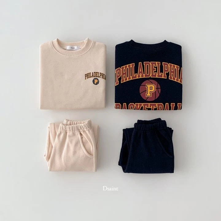 Dsaint - Korean Children Fashion - #designkidswear - Philadelphia Fleece Jogger Set