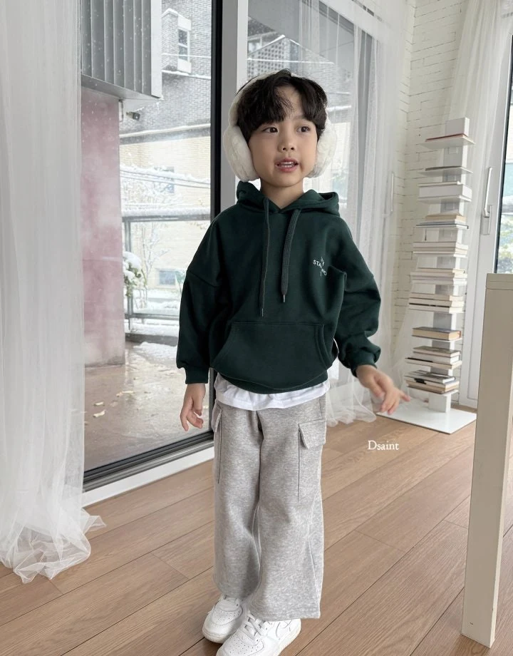 Dsaint - Korean Children Fashion - #designkidswear - Fit Fleece Wide Cargo Pants - 12