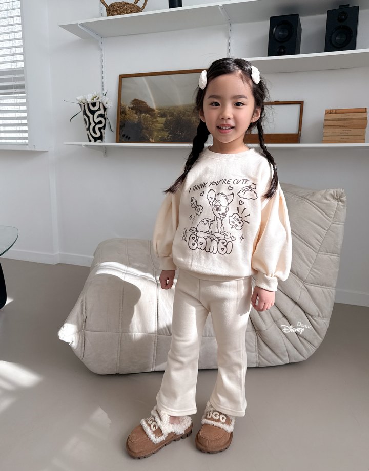 Dsaint - Korean Children Fashion - #designkidswear - Twinkle Bootcut Fleece Top Bottom Set - 8