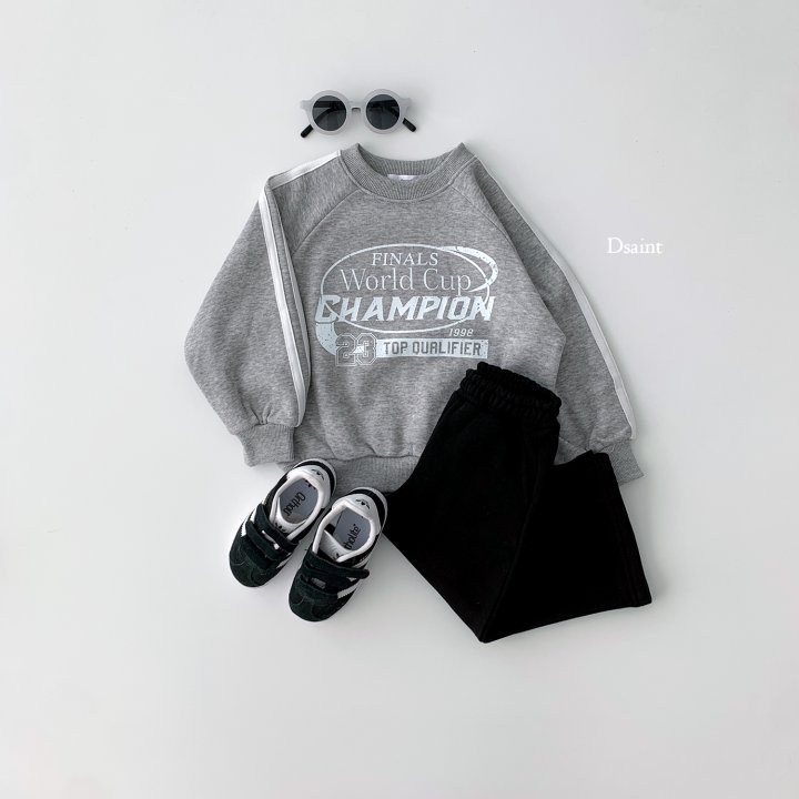 Dsaint - Korean Children Fashion - #discoveringself - Champion 23 Fleece Two Stripes Sweatshirts - 8