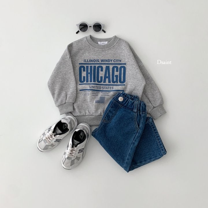 Dsaint - Korean Children Fashion - #kidsshorts - Chicago Fleece Sweatshirts - 6