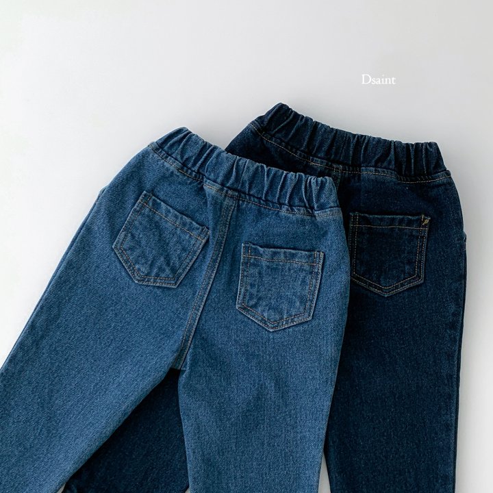 Dsaint - Korean Children Fashion - #fashionkids - Fashion Fleece Denim Baggy Pants - 4