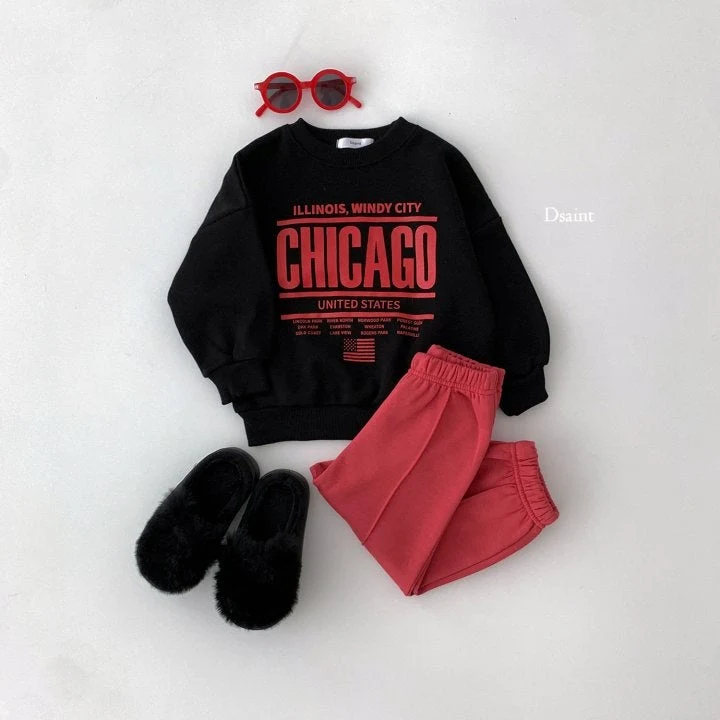 Dsaint - Korean Children Fashion - #kidsstore - Chicago Fleece Sweatshirts - 7