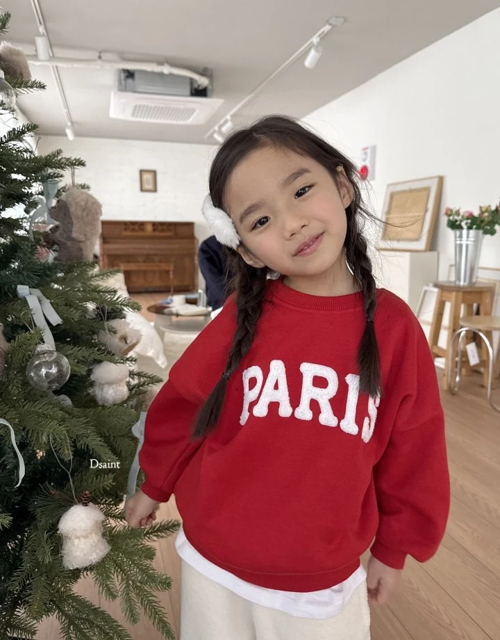 Dsaint - Korean Children Fashion - #kidsstore - Paris Boucle Fleece Sweatshirts - 11