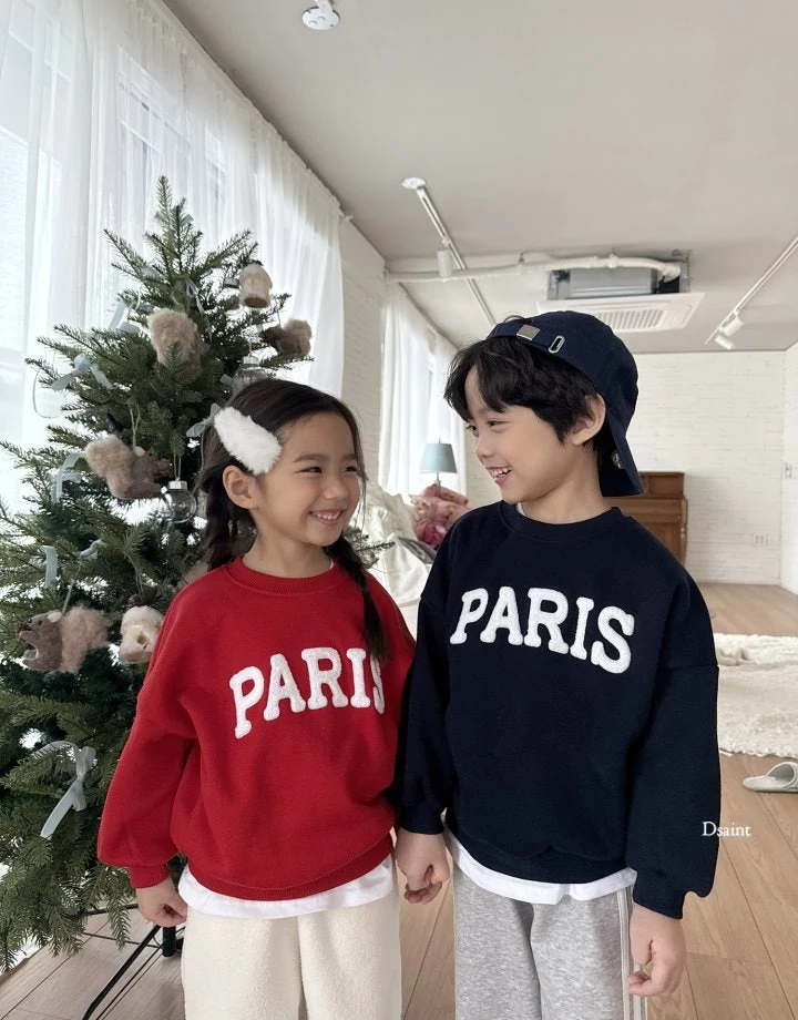 Dsaint - Korean Children Fashion - #kidzfashiontrend - Paris Boucle Fleece Sweatshirts - 12