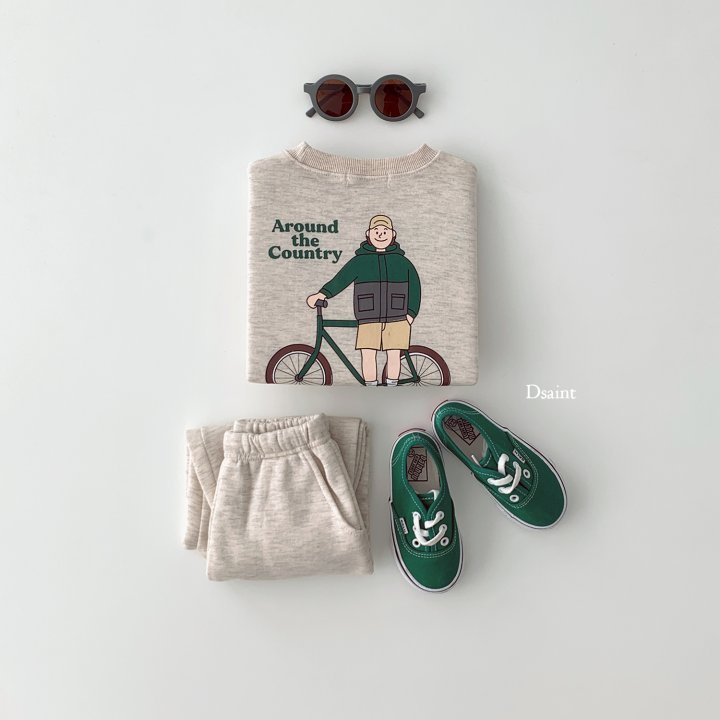 Dsaint - Korean Children Fashion - #littlefashionista - Around Fleece Jogger Top Bottom Set