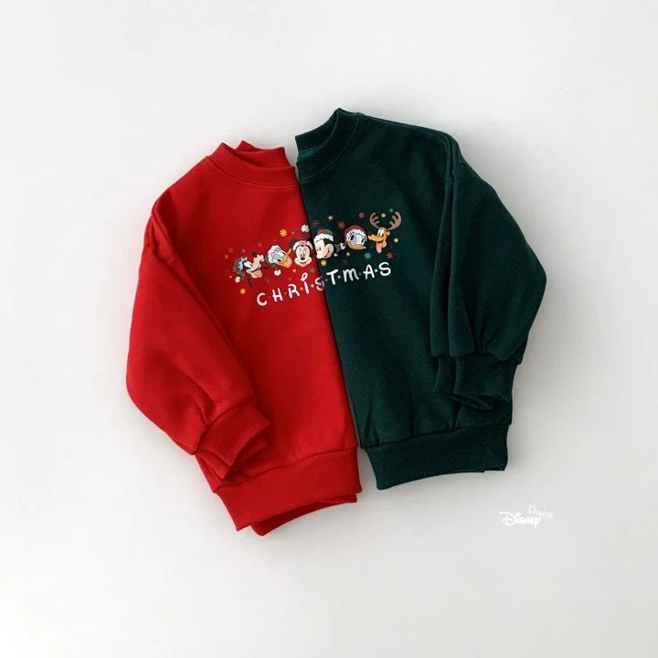 Dsaint - Korean Children Fashion - #magicofchildhood - Christmas Friend Fleece Sweatshirts - 3