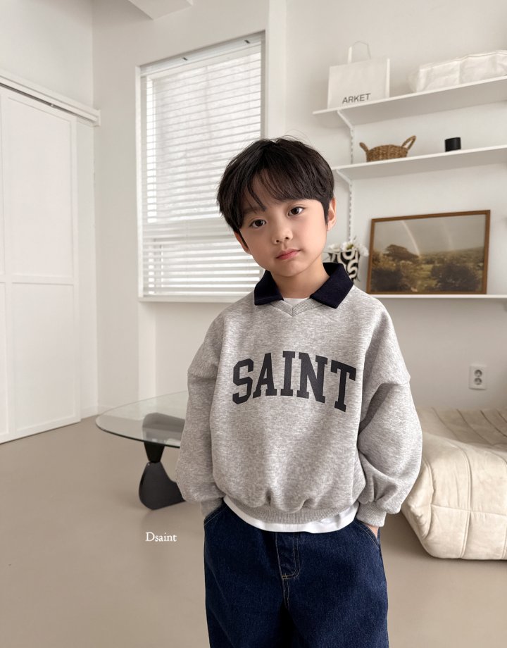 Dsaint - Korean Children Fashion - #magicofchildhood - SAINT Fleece Collar Sweatshirts - 11