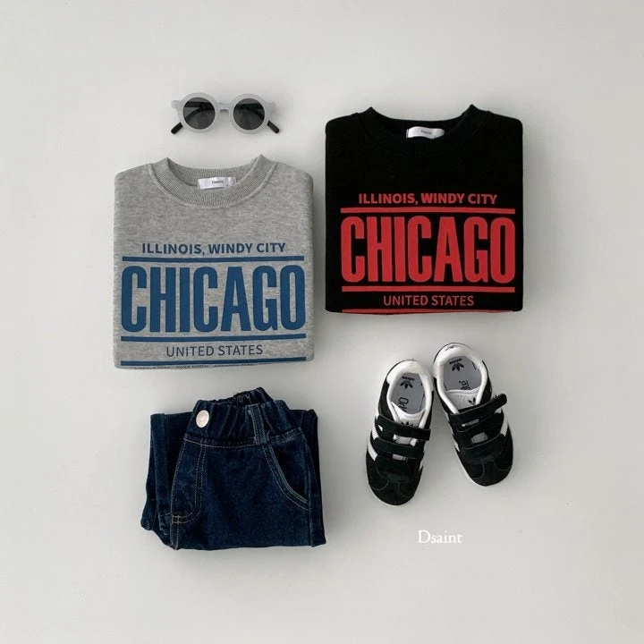 Dsaint - Korean Children Fashion - #minifashionista - Chicago Fleece Sweatshirts - 12