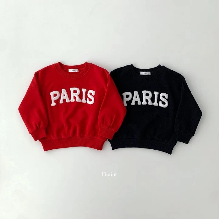 Dsaint - Korean Children Fashion - #minifashionista - Paris Boucle Fleece Sweatshirts - 2