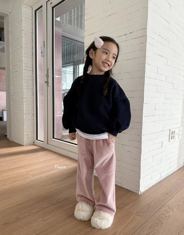 Dsaint - Korean Children Fashion - #minifashionista - Corduroy Fleece Wide Pants - 9