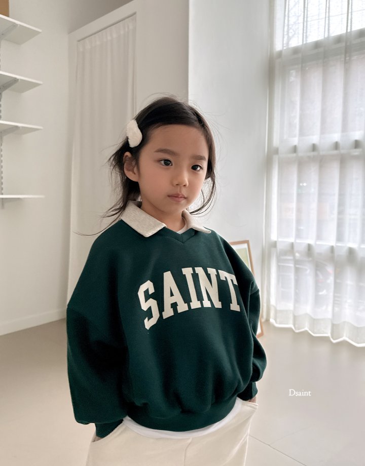 Dsaint - Korean Children Fashion - #minifashionista - SAINT Fleece Collar Sweatshirts - 12