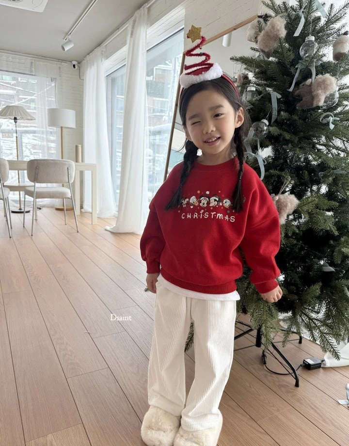 Dsaint - Korean Children Fashion - #prettylittlegirls - Corduroy Fleece Wide Pants - 10