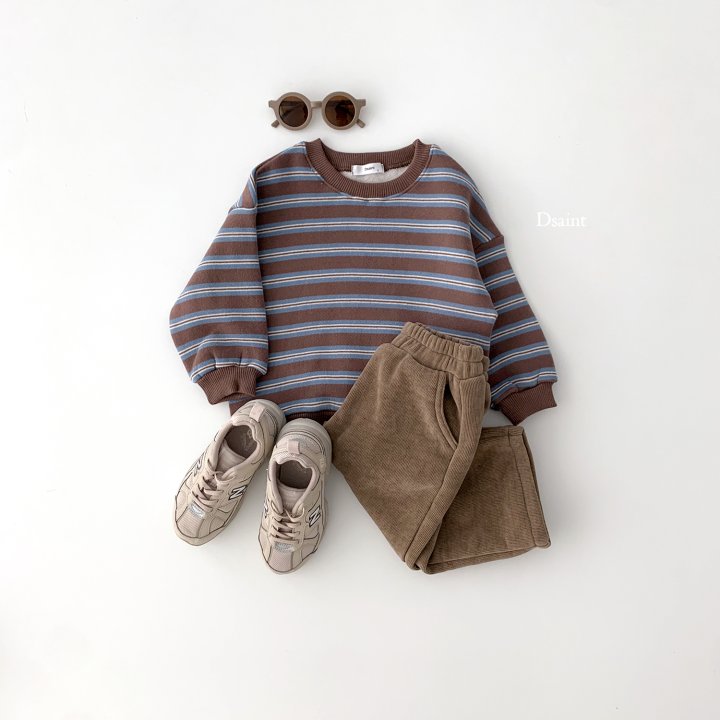 Dsaint - Korean Children Fashion - #prettylittlegirls - I Like Stripe Fleece Sweatshirts - 9