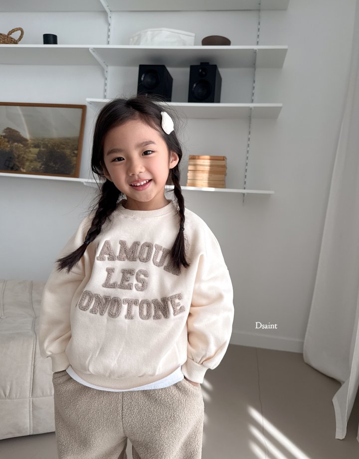 Dsaint - Korean Children Fashion - #prettylittlegirls - Monotone Fleece Sweatshirts - 10