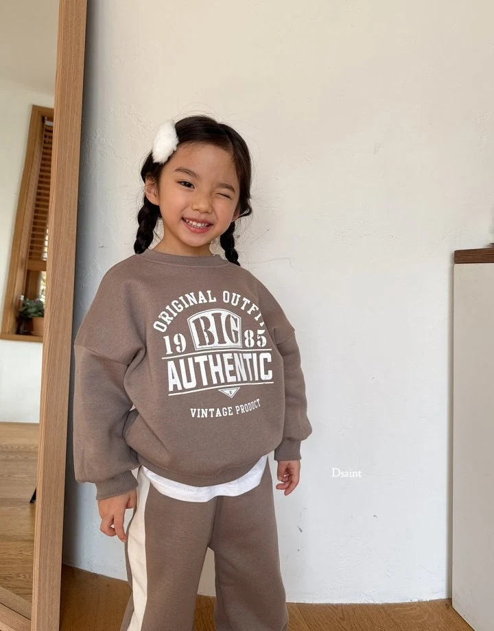 Dsaint - Korean Children Fashion - #todddlerfashion - Big 1985 Fleece Raglan Set - 12