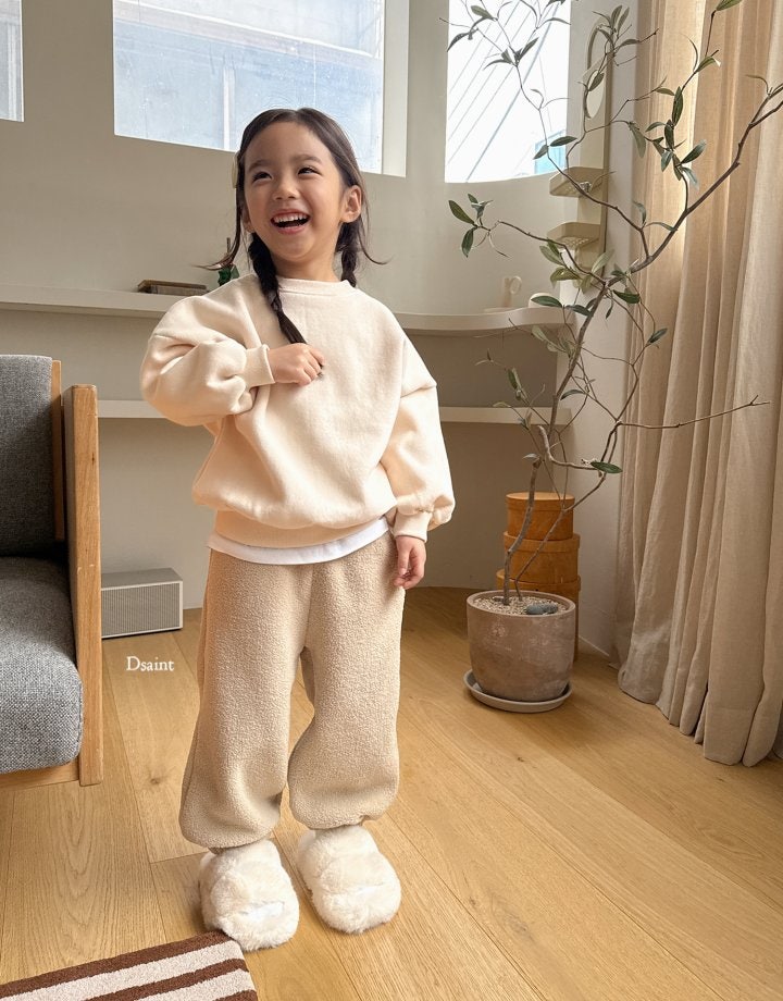 Dsaint - Korean Children Fashion - #todddlerfashion - Cotton Candy Double-sided Fleece Pants - 7