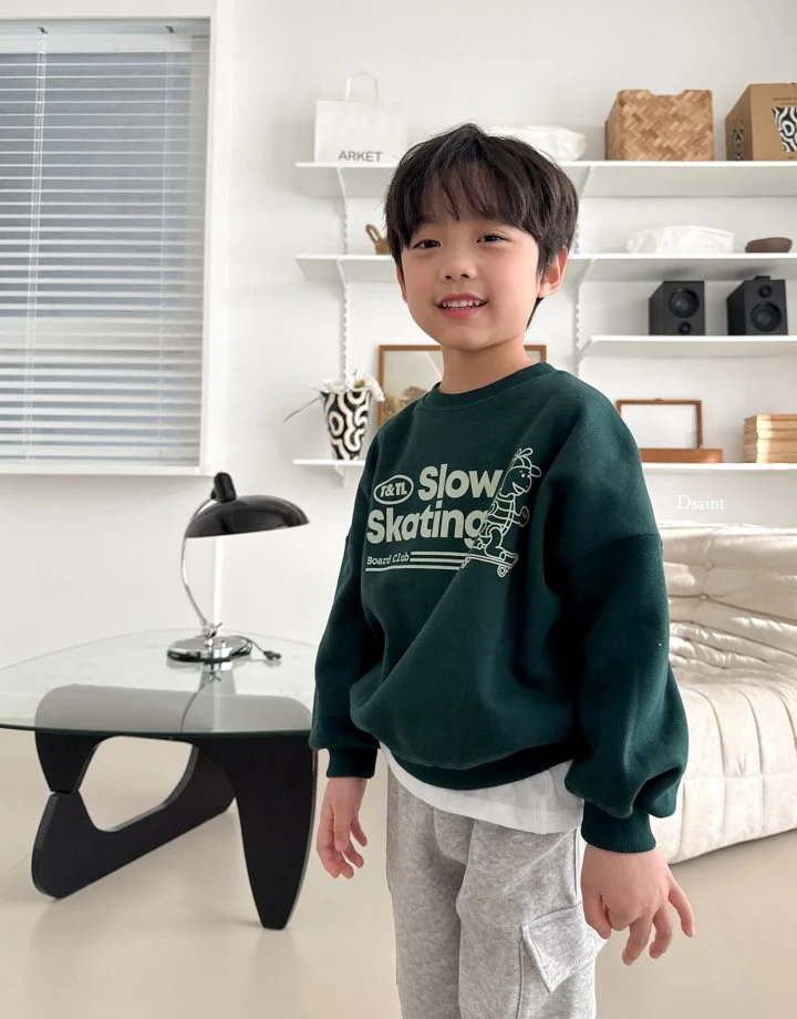 Dsaint - Korean Children Fashion - #todddlerfashion - SLOW Turtle Fleece Sweatshirts - 12