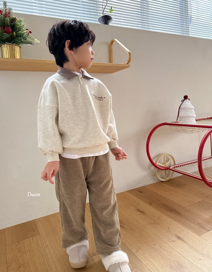 Dsaint - Korean Children Fashion - #toddlerclothing - Warm Corduroy Fleece Wide Pants - 11