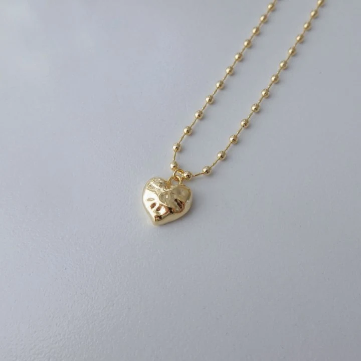 Eeiitt - Korean Women Fashion - #momslook - Cleanble Heart Necklace - 5