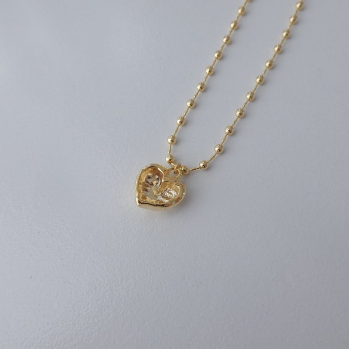 Eeiitt - Korean Women Fashion - #momslook - Cleanble Heart Necklace - 6