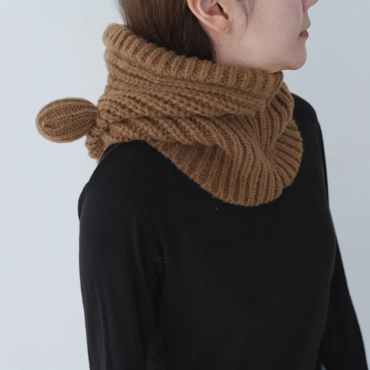 Eeiitt - Korean Women Fashion - #momslook - Bear Knit Balaclava - 5