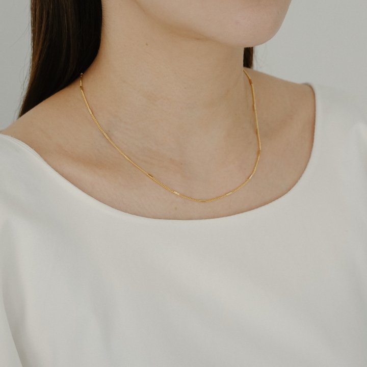 Eeiitt - Korean Women Fashion - #thelittlethings - Seam Block Necklace - 11