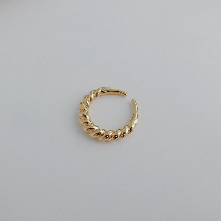 Eeiitt - Korean Women Fashion - #womensfashion - Salty Twist Ring - 4