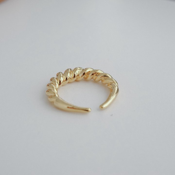 Eeiitt - Korean Women Fashion - #vintagekidsstyle - Salty Twist Ring - 5