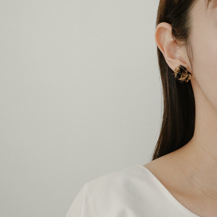 Eeiitt - Korean Women Fashion - #vintagekidsstyle - Flower Leopard Earrings - 2