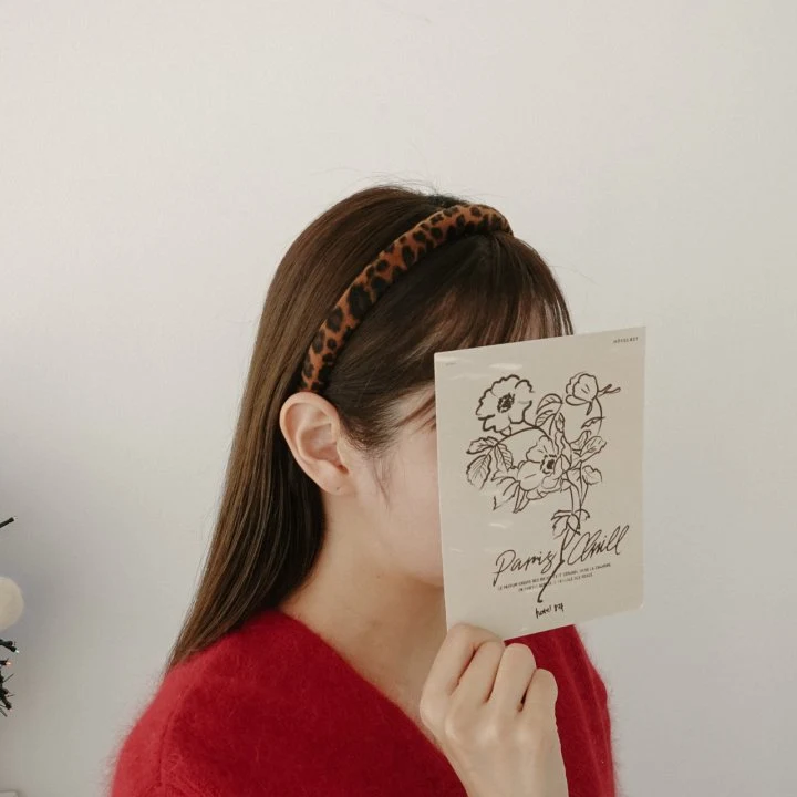 Eeiitt - Korean Women Fashion - #vintagekidsstyle - Slim Leopard Headband