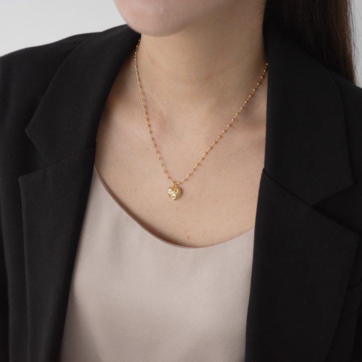 Eeiitt - Korean Women Fashion - #womensfashion - Cleanble Heart Necklace - 8