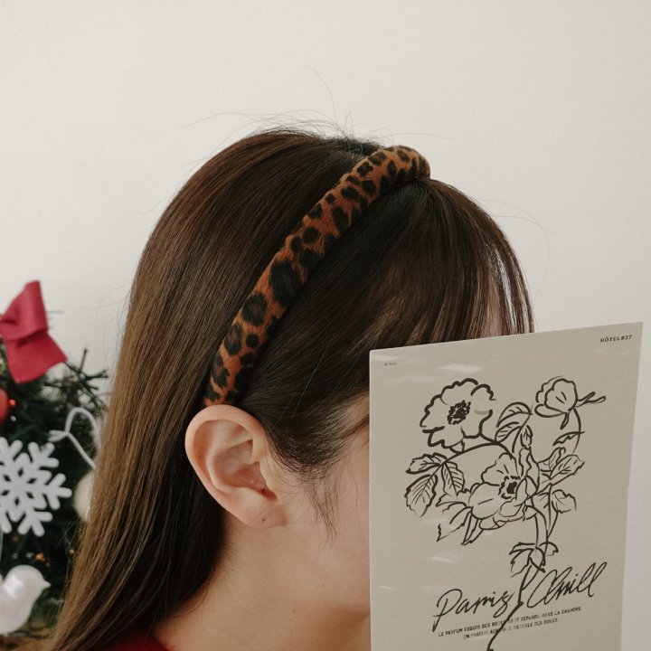 Eeiitt - Korean Women Fashion - #womensfashion - Slim Leopard Headband - 9