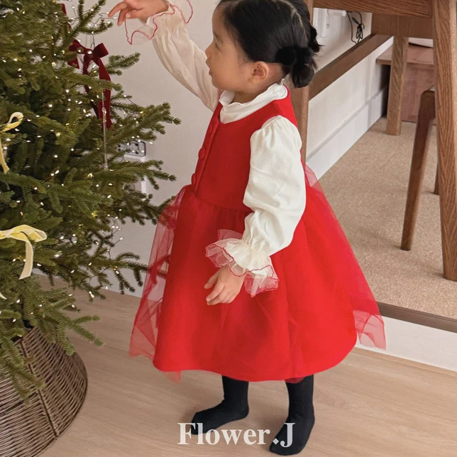 Flower J - Korean Children Fashion - #childrensboutique - Button Sha Dress