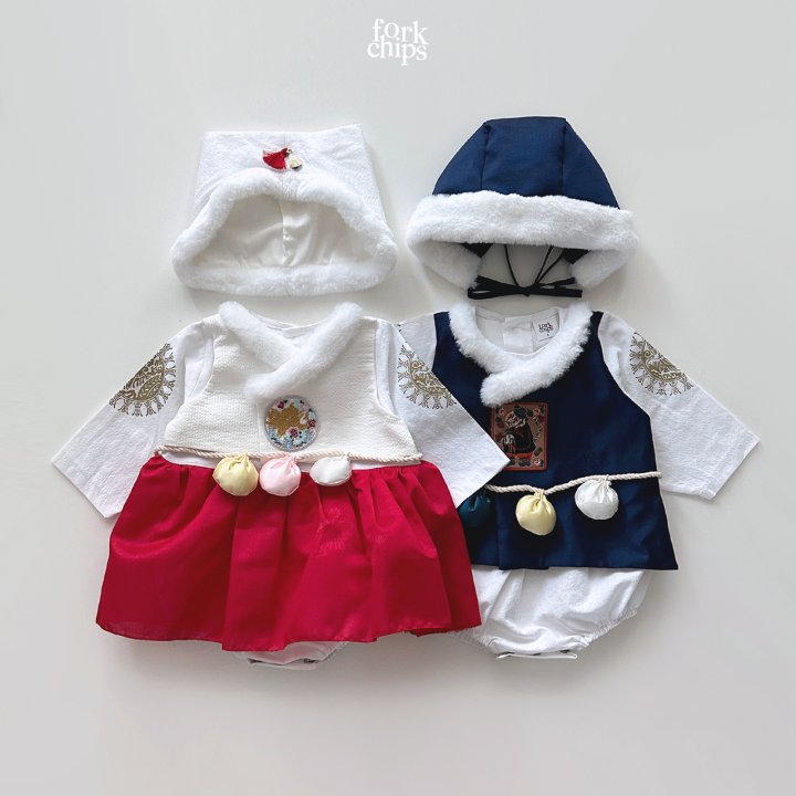 Fork Chips - Korean Baby Fashion - #babylifestyle - Yeonji Hanbok Hat - 6