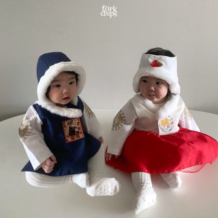 Fork Chips - Korean Baby Fashion - #babygirlfashion - Yeonji Gonji Boy Hanbok - 4