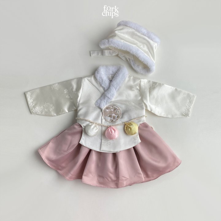 Fork Chips - Korean Baby Fashion - #babyoutfit - Hanbok Soft Earmuffs - 7