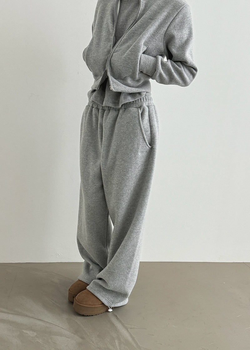 Gavara Market - Korean Women Fashion - #momslook - Fleece Wide Pants - 7