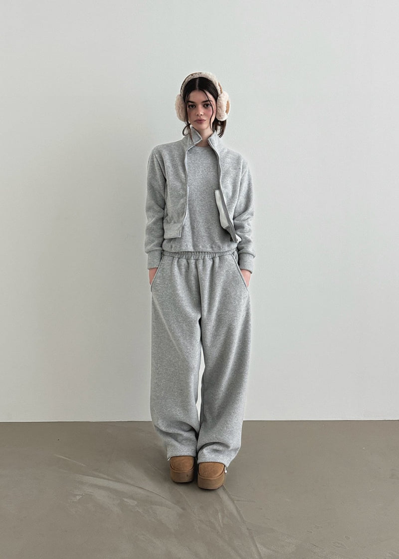 Gavara Market - Korean Women Fashion - #womensfashion - Fleece Wide Pants - 9