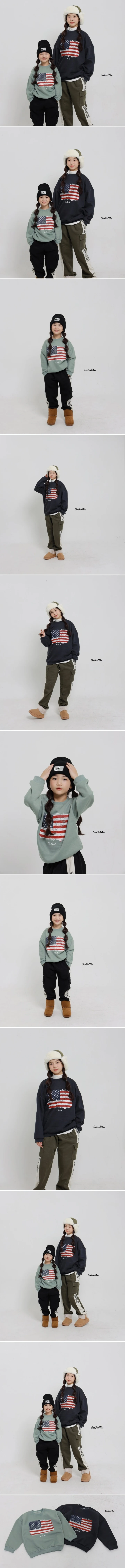 Ggoggoming - Korean Children Fashion - #Kfashion4kids - Usa Fleece Sweatshirts