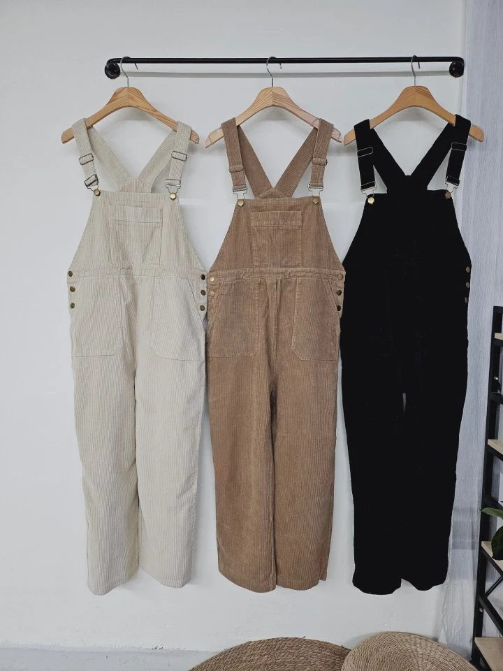 Gram - Korean Women Fashion - #momslook - Corduroy Overalls